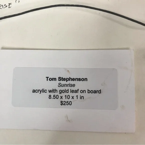 Tom StephensonSunriseacrylic with gold leaf on board8.50 x 10 x 1 in